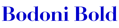 Bodoni Bold шрифт
